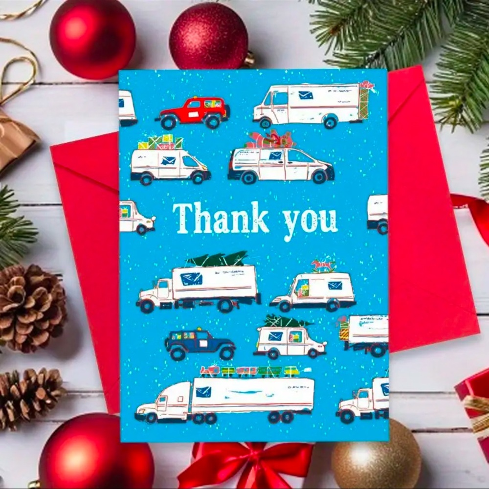 Card, Thank You to your Mail Person!!! Greeting Card, NEW, Perfect for Poshers!